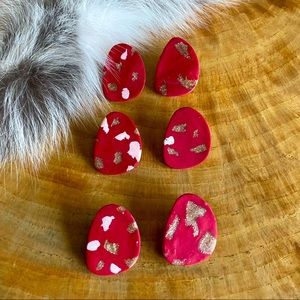HANDMADE IN MONTANA polymar clay earrings
